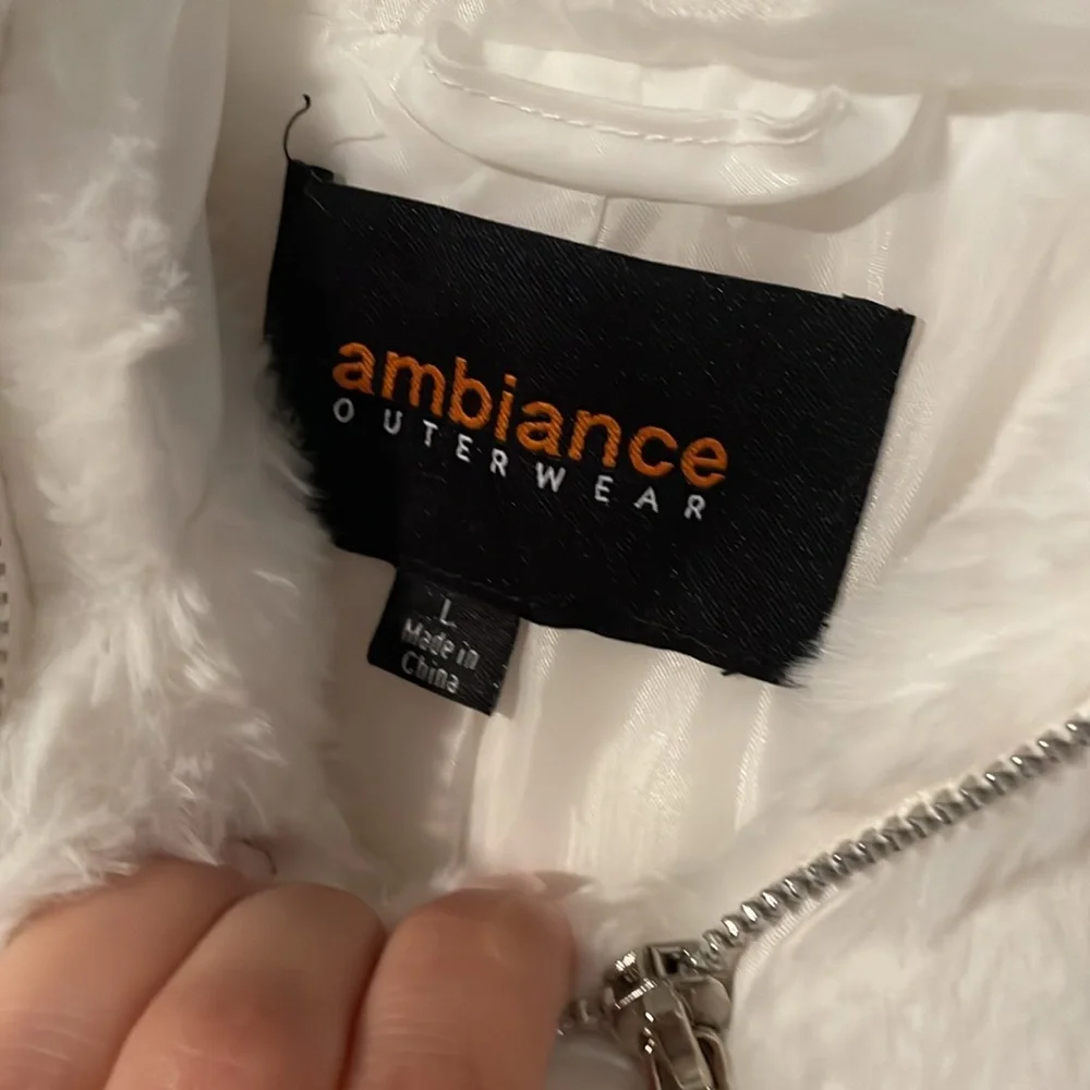 NWT Fur Sweatshirt - Picture 2 of 2